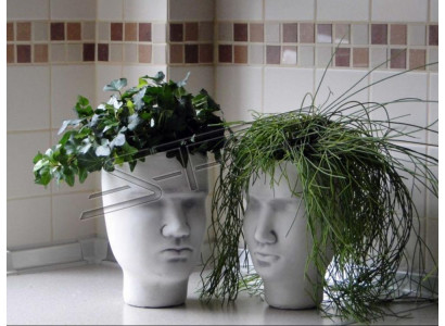 Design flower pot top plant pot vessel figure decorative pots face sculpture
