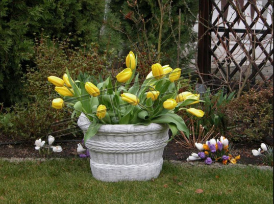 Design flower pot top plant pot vessel pots figure decorative face sculpture