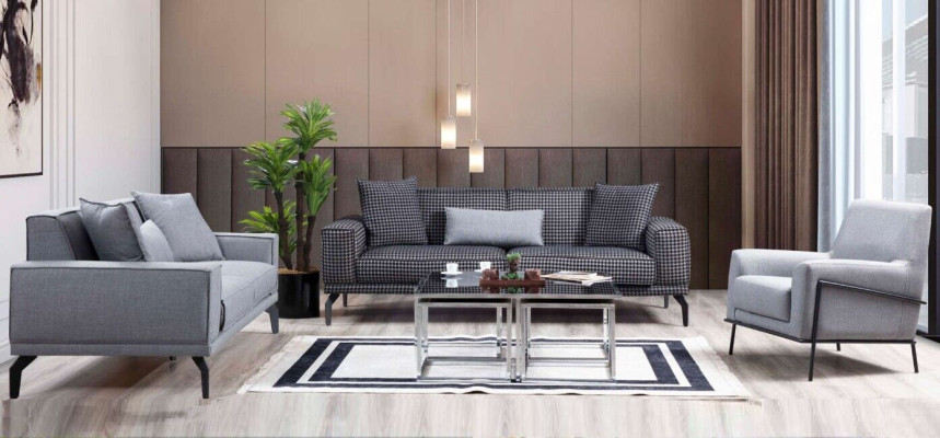 Gray sofa set complete e couch set upholstered sofa fabric sofa sofa