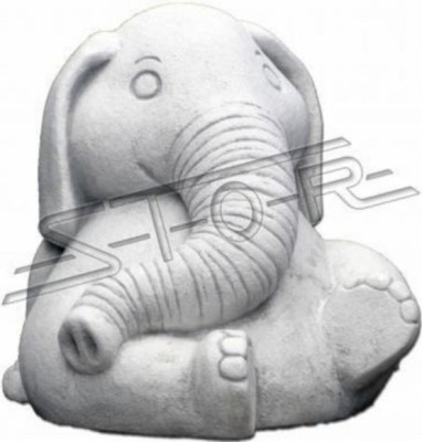 Design Figure Elephant Sculpture Figures Sculptures Statues White Caricature Statue