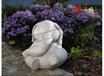 Design Figure Elephant Sculpture Figures Sculptures Statues White Caricature Statue