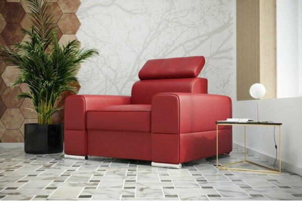 Design Luxury Chair Armchair Sofa 1 Seater TV Lounge Chaise Sofa Leather Textile