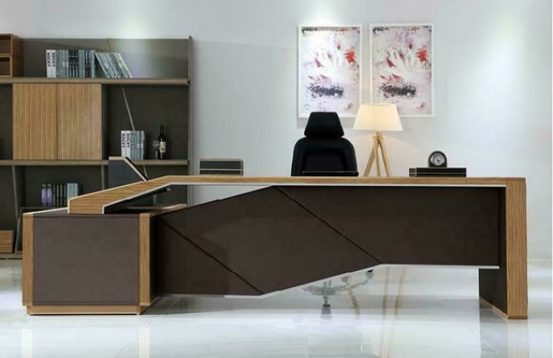 Designer Office Work Room Set Armchair Table Complete Furniture 3pcs.