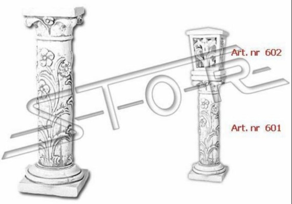 Elegant designer column garden figure column stand decoration sculpture