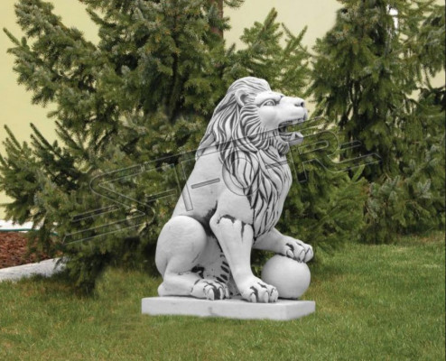 Noble Knight Lion Figure Statue Sculpture Figures Sculptures Garden