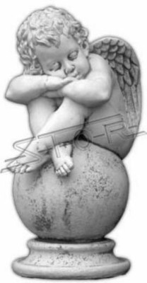 Angel Ball Statue Figure Figures Statues Sculpture Sculptures Garden