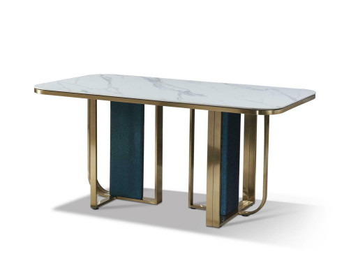 Dining table stainless steel Stone Tables Design Furniture Italian Furnishings