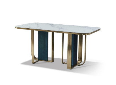 Dining table stainless steel Stone Tables Design Furniture Italian Furnishings