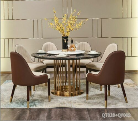 Dining room Round Tables Dining set Set Chair Group Table 6 Design