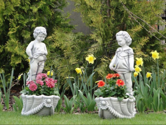 Figure flower pot plant pot decoration flower pots figure decor garden