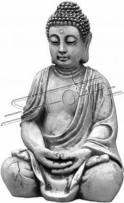 Figure Buddha sculpture in stone effect. Large sculpture for decorative garden