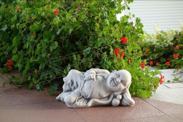 Figure Buddha sculpture in stone effect. Large sculpture for garden decorative