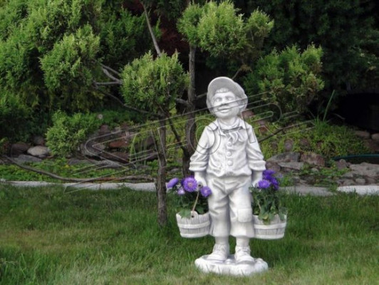 Figure Decoration Flower Pot Plant Flower Pots Bucket Decor Figure Garden
