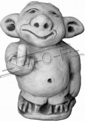 Figure Statue Garden Decoration Decoration Stinky Finger Middle Finger Statues Immediately