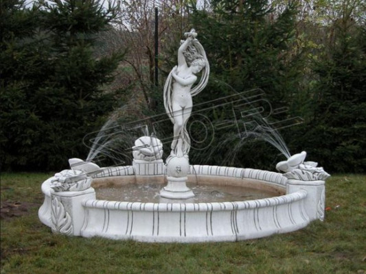Figure Statue XXL Garden Figure Water Columns Sculpture Statues
