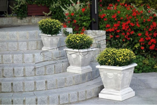 Figure White Flower Pot Plant Pot Figure Decoration Flower Pots Garden