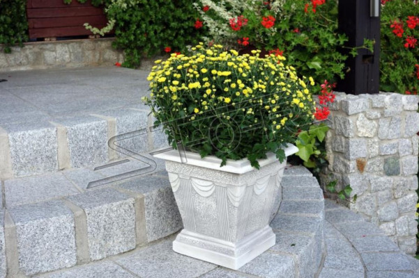 Figure White Flower Pot Plant Pot Figure Decoration Flower Pots Garden