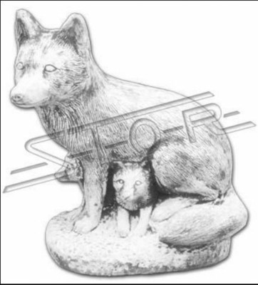 Garden decoration fox statue sculpture figures sculptures designer figure
