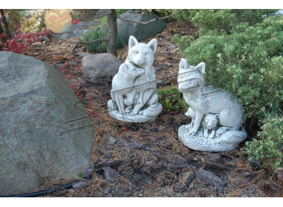 Garden decoration fox statue sculpture figures sculptures designer figure