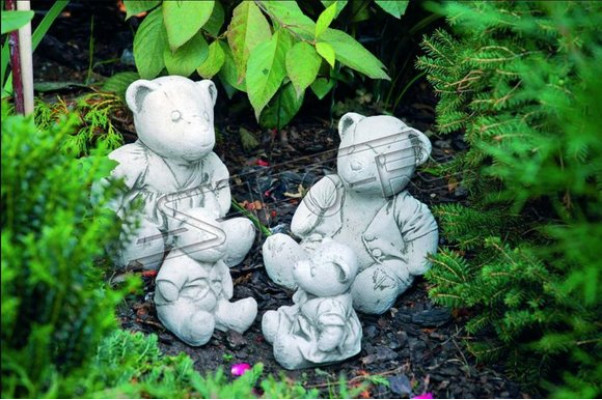Garden Decoration Bear Patio Stone Figures Nature Figure Decorative Statue