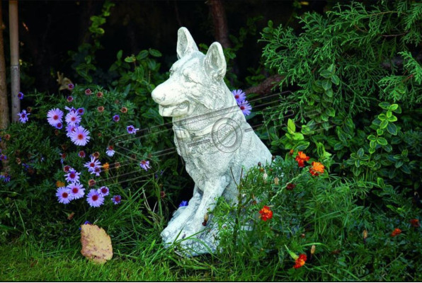 Garden Decoration German Shepherd Patio Stone Figures Figure