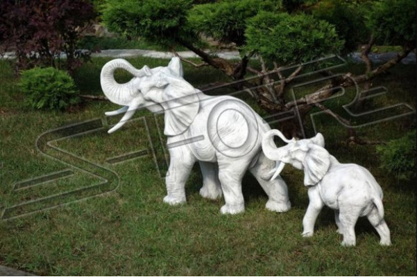 Garden Decoration Elephant Patio Stone Figures Figure Decorative Statue