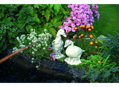 Garden Decoration Duck Patio Stone Figures Decorative Statue Sculpture