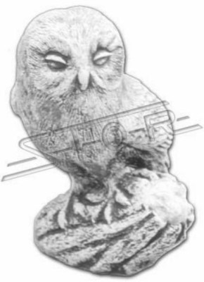 Garden Decoration Owl Patio Stone Figures Figure Decorative Statue