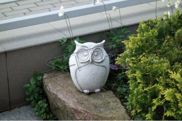 Garden Decoration Owl Patio Stone Figures Decorative Nature Statue