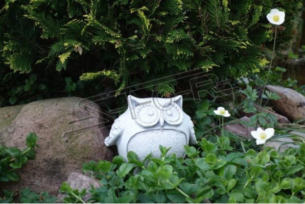 Garden Decoration Owl Patio Stone Figures Figure Statue Sculpture