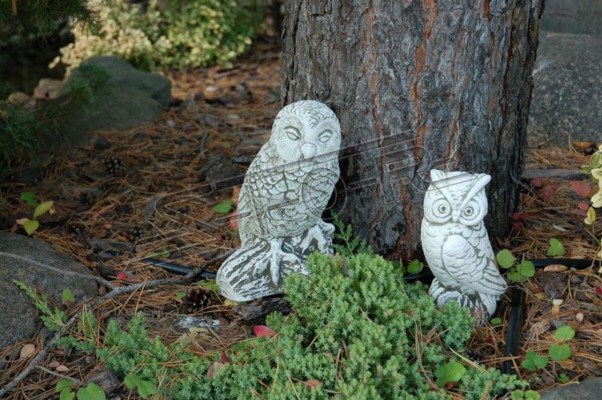 Garden Decoration Owl Patio Stone Figures Nature Figure Decorative Statue