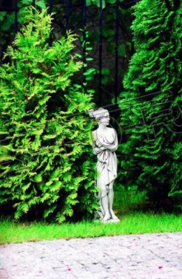 Garden Decoration Woman 60cm Terrace Stone Figures Decoration