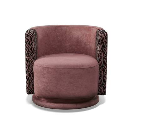 Classic Armchair TV Design Upholstery Sofa Textile Swivel Couch Relax