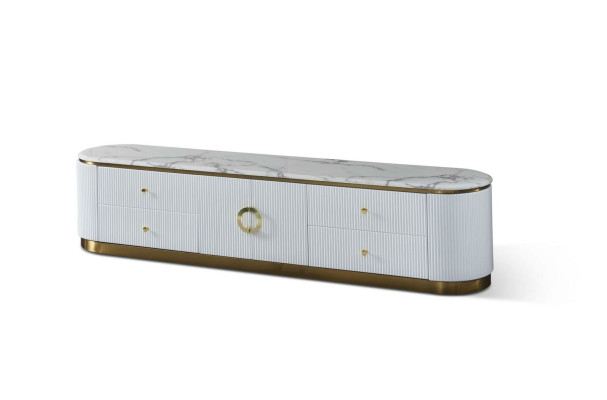 Chest of drawers Designer Sideboard Side Low Board Wardrobe Living Room Shelf Decoration