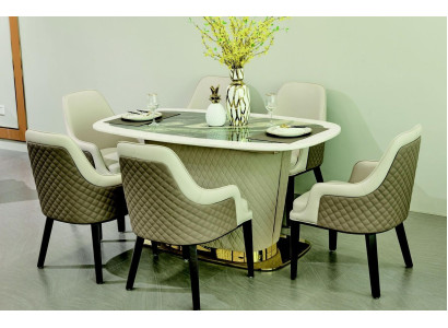 Complete Set Dining table + 6 Chairs Dining room Suite Ess Group Table Tables 7 pieces