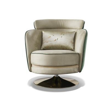 Armchair Design Armchair Rotary Leather Upholstery Living room Velvet Gastro Chair