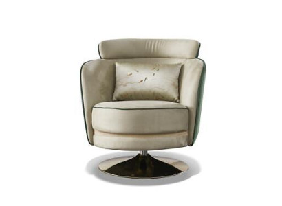 Armchair Design Armchair Rotary Leather Upholstery Living room Velvet Gastro Chair