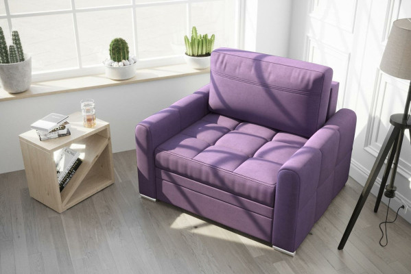 Luxury TV Relax Chesterfield Club Armchair Lounge 1 Seater Fabric