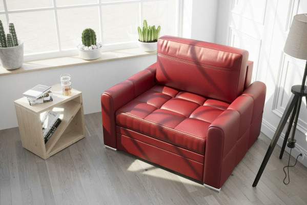 Luxury TV Relax Chesterfield Club Armchair Lounge 1 Seater Fabric