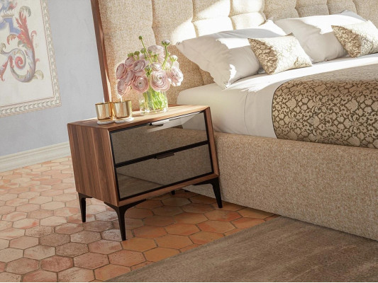 Luxury Furniture Bedroom Modern Set 5pcs Double Bed 2x Bedside tables new