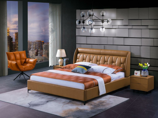 Luxury Bedroom Furniture Bed 2x Bedside table Set Beds Hotel Furniture 3pcs. Reside!