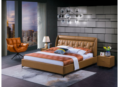 Luxury Bedroom Furniture Bed 2x Bedside table Set Beds Hotel Furniture 3pcs. Reside!