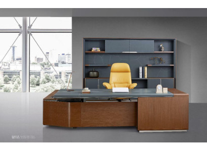 Luxury Desk Leather Wood Tables Office Table Furnishings Designer