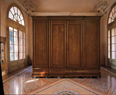 Solid Wood Wardrobe Furniture Wardrobe Bedroom Cabinets Made in Italy new