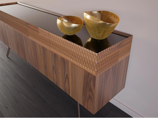 Modern Design Dining room Complete Dining table 4x Chairs Luxury Sideboard new Display case