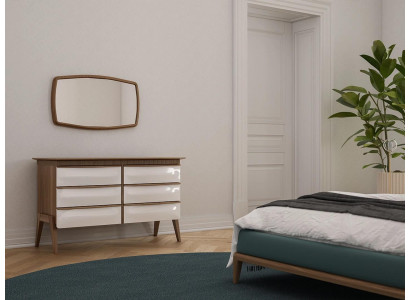 Modern Design Chest of drawers with Mirror Bedroom Luxury Wardrobe new Furniture