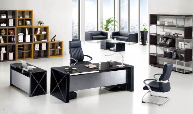 Modern Office Set Designfurniture Desk Shelves stainless steel Filing cabinet