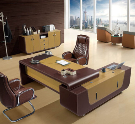Modern Office furniture Corner Desk Table Chef Desk + Chest of drawers