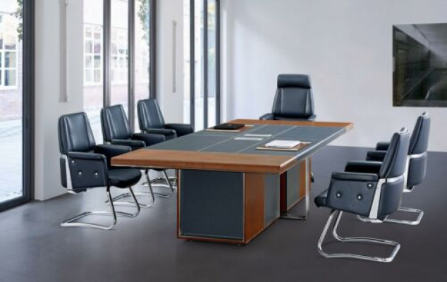 Modern XXL Office Conference table Tables Wood Dining room Decor meeting