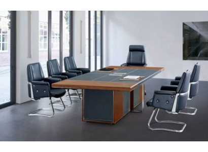 Modern XXL Office Conference table Tables Wood Dining room Decor meeting
